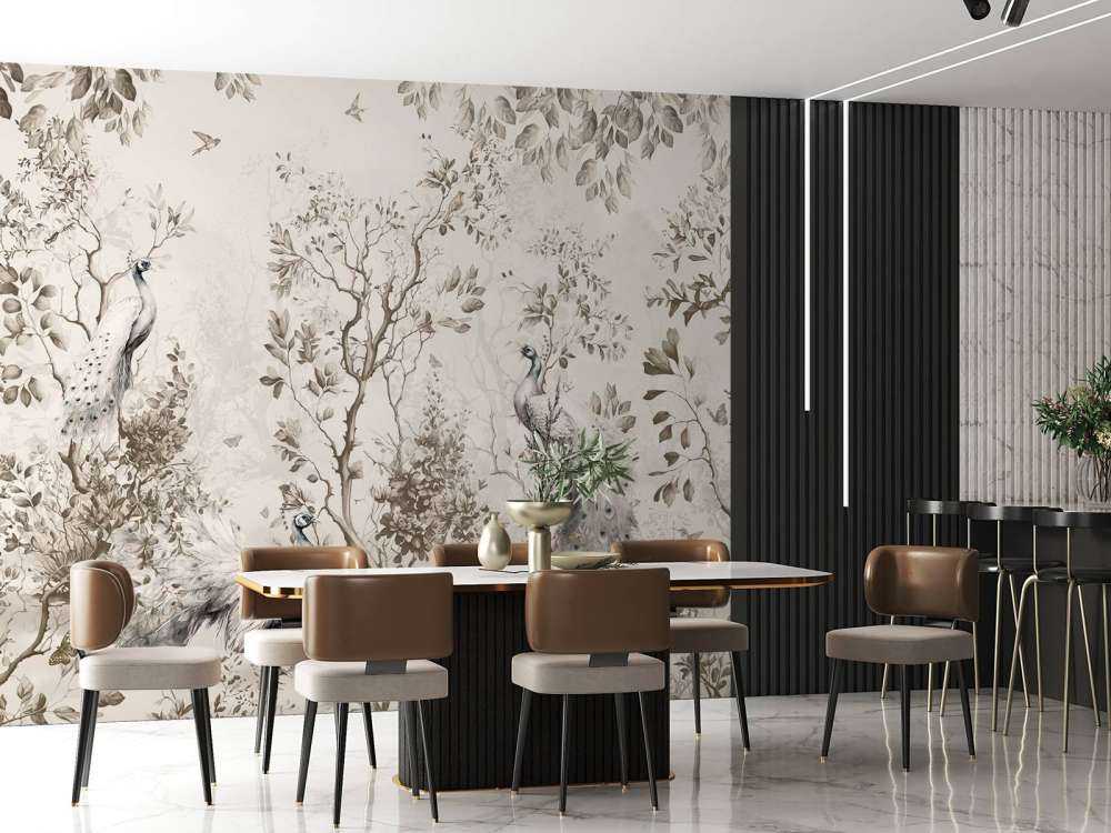 Påfugler i Pastoral Serenitet