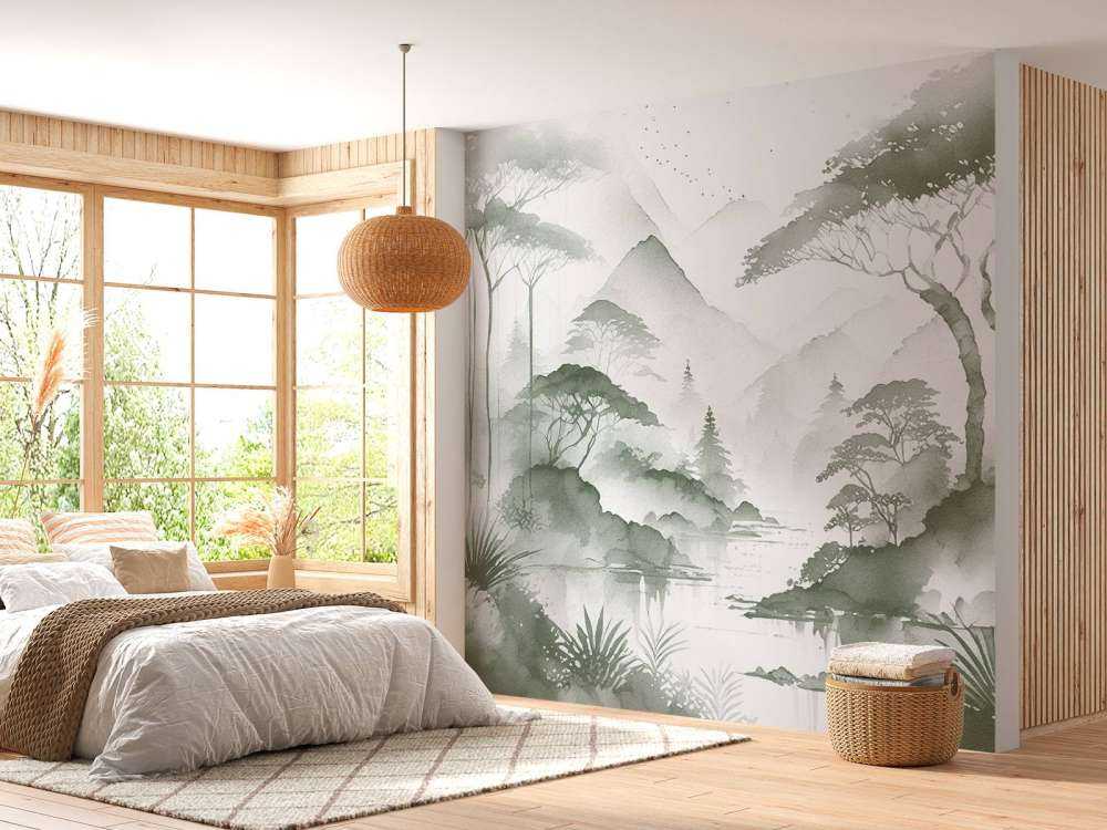 Fjellsjø i Tåkete Blekk, grønn