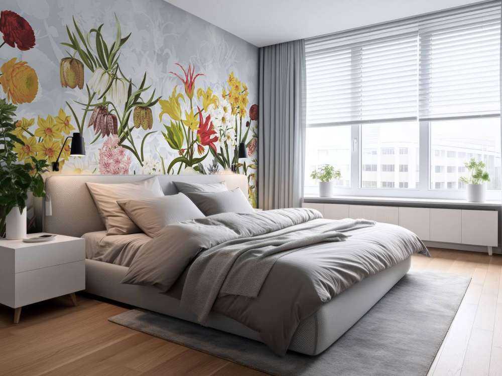 Vårblomster - Skyet himmelblå