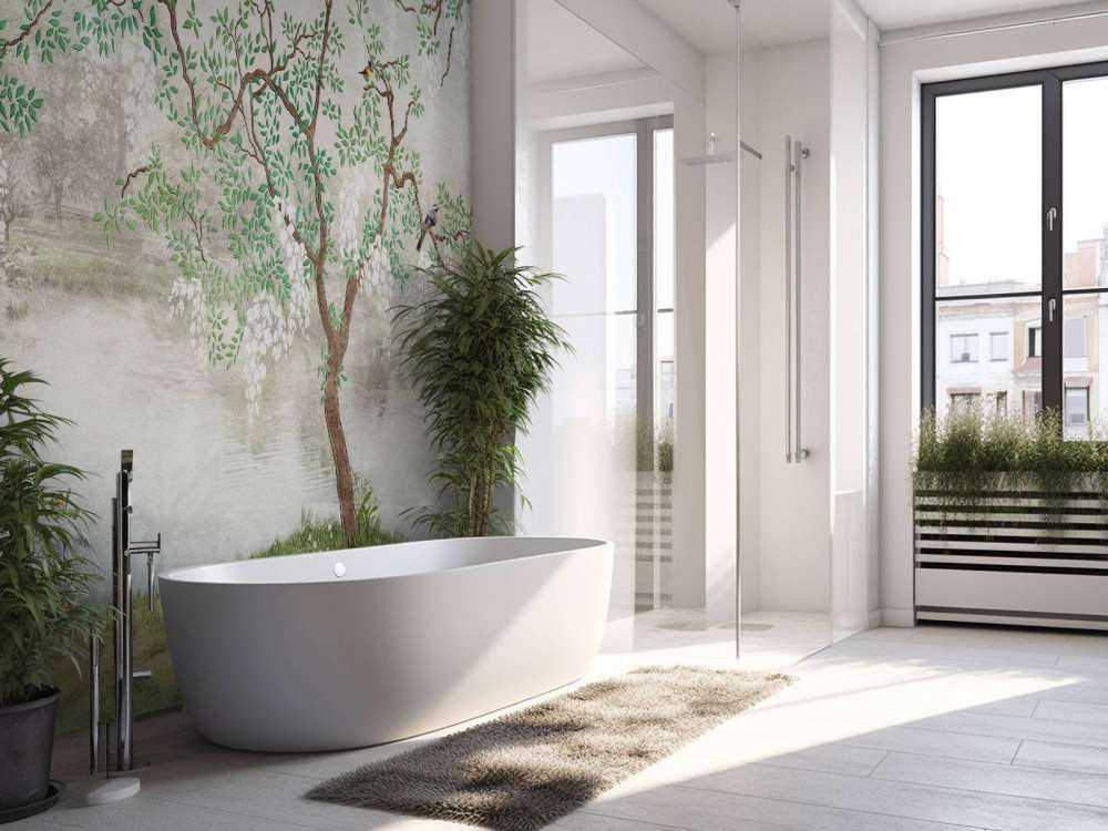 Vintagemalt landskap