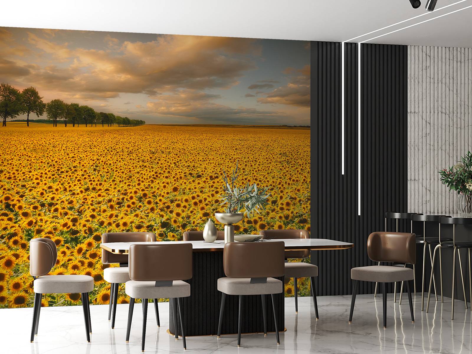 Sunflowers - Fototapet, image size:1600x1200