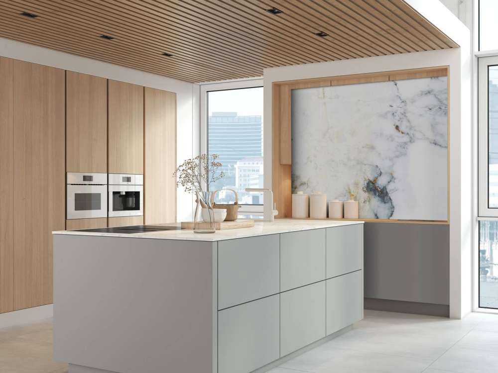 Hvid marmor med grå nuancer