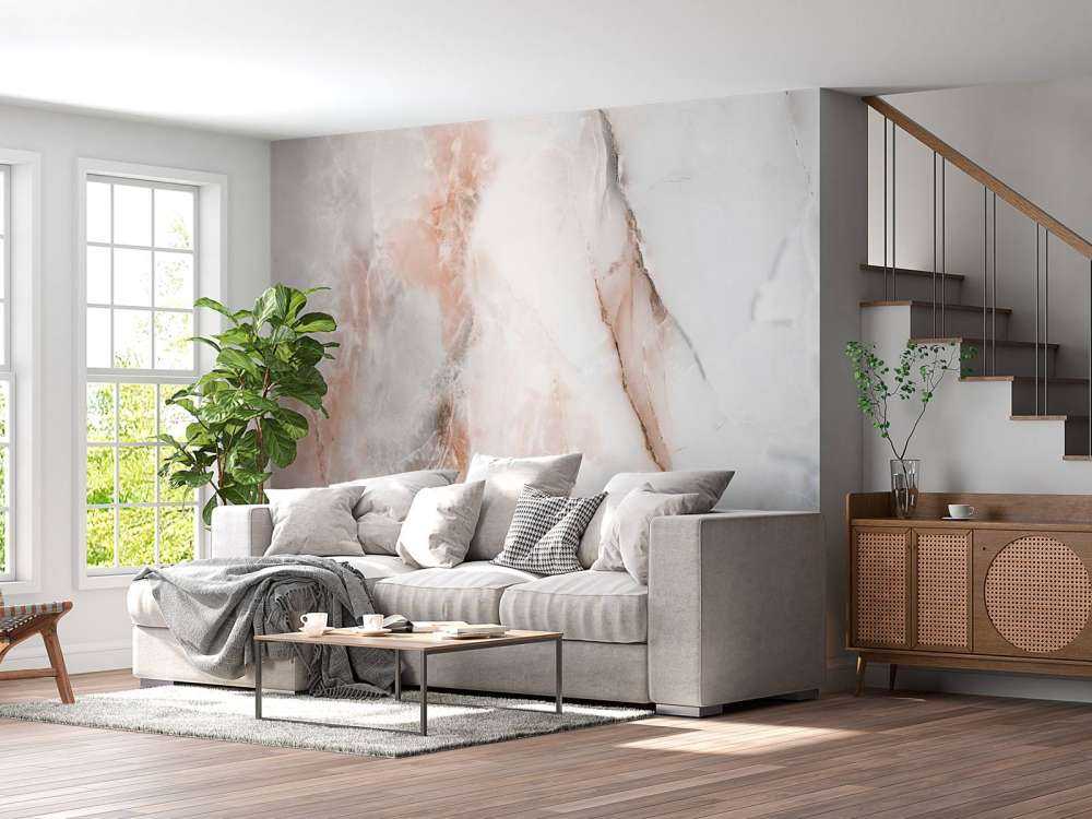 Marmor med lyserødt skær