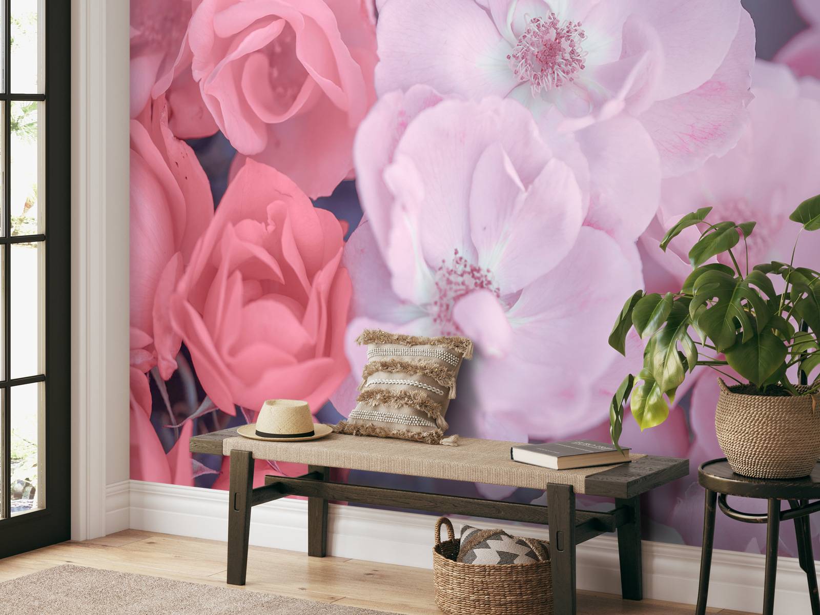 Lyserøde gejstlige blomster