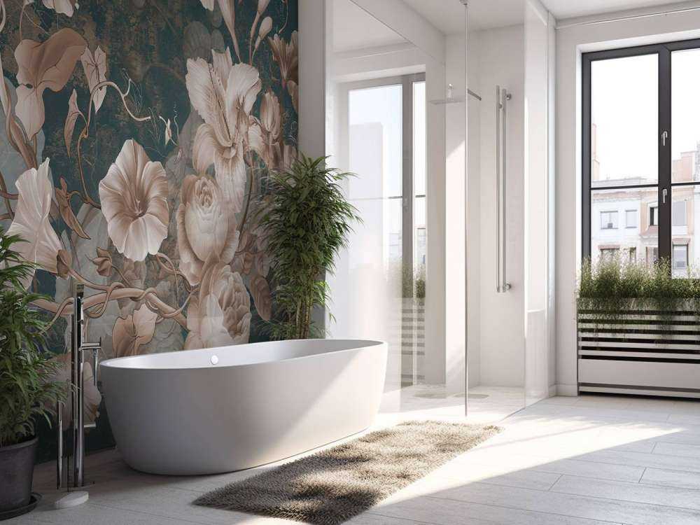 Blomster på beton