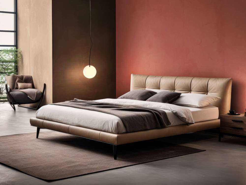 Misfarvet rød beton