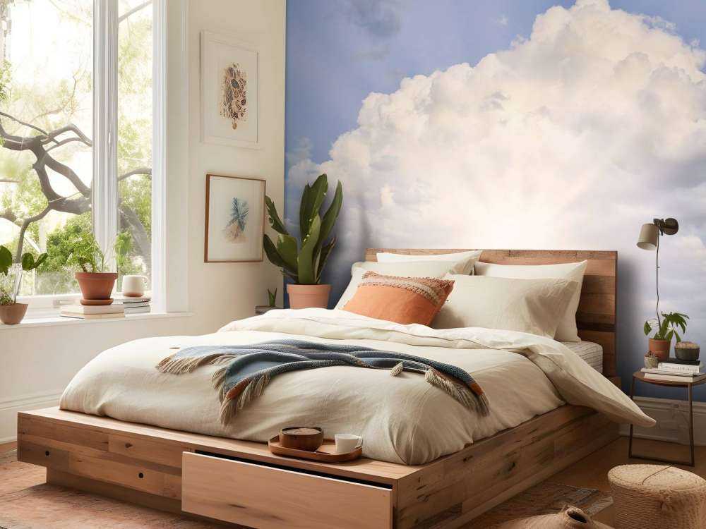 Solens stråler gennem skyerne