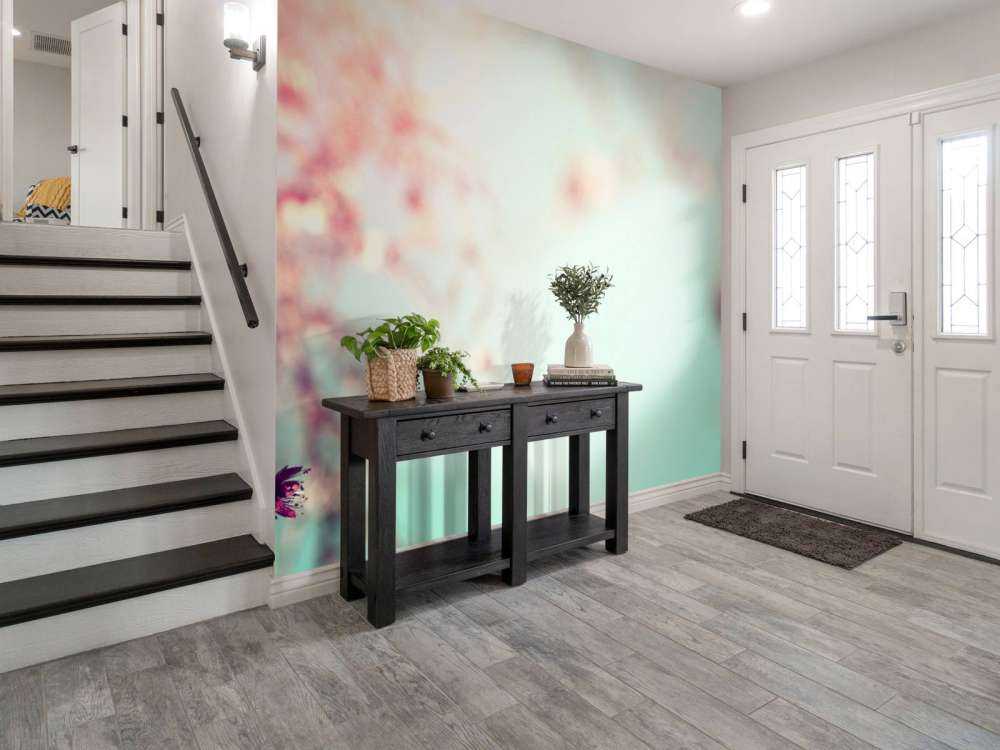 Lyserød blomst gren