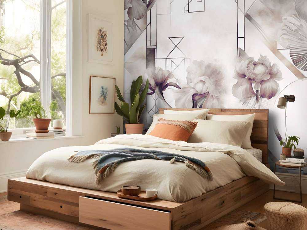 Akvarelle Geometri Brun