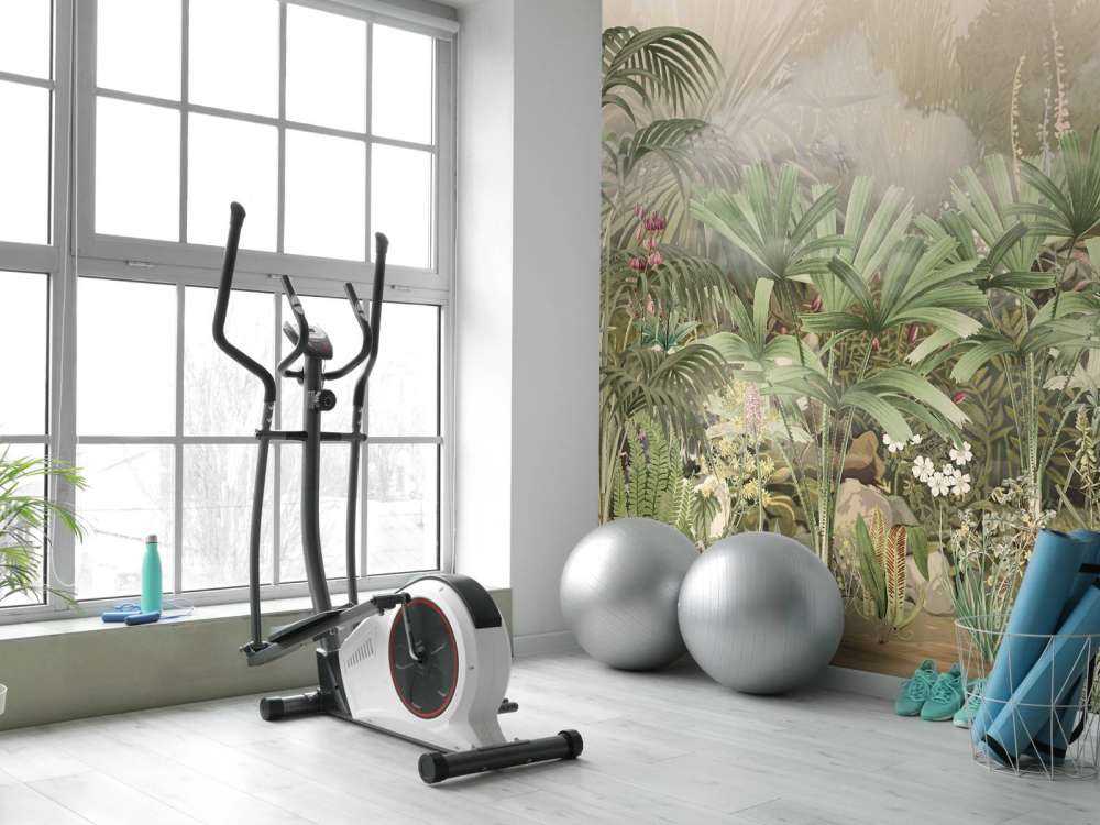 Morgen i den tropiske have grøn