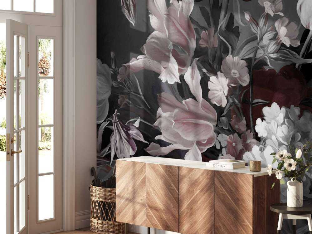 Bukket med røde tulipaner