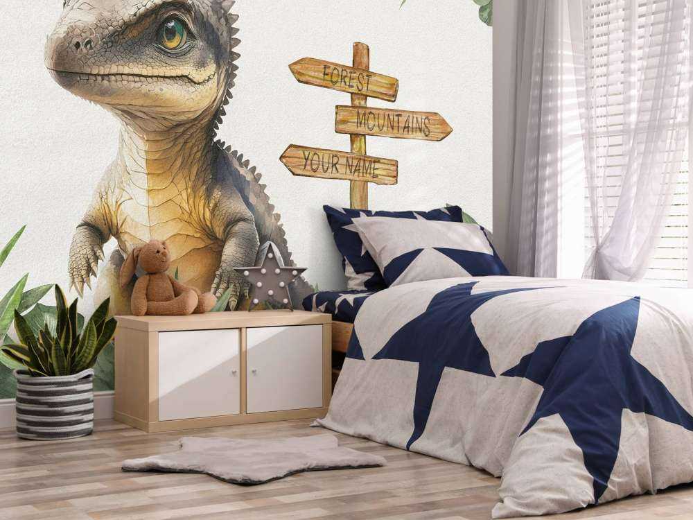 Baby spinosaurus i junglen