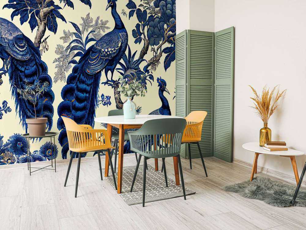 Kongeblå påfuglens pragt