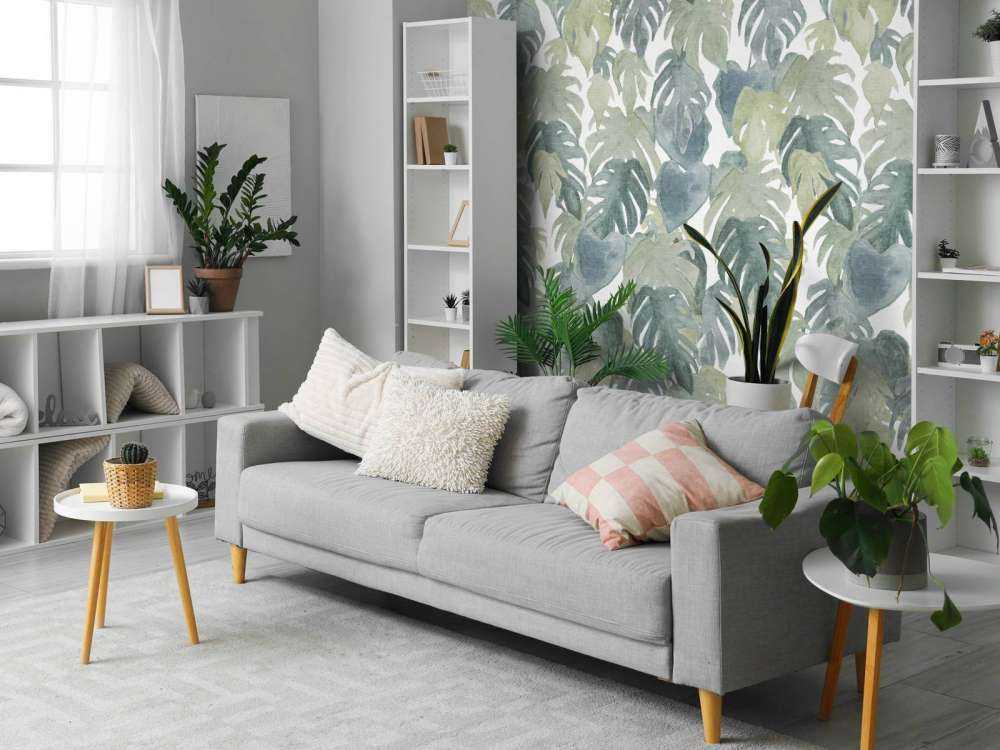 Tropiske akvarelpalmer