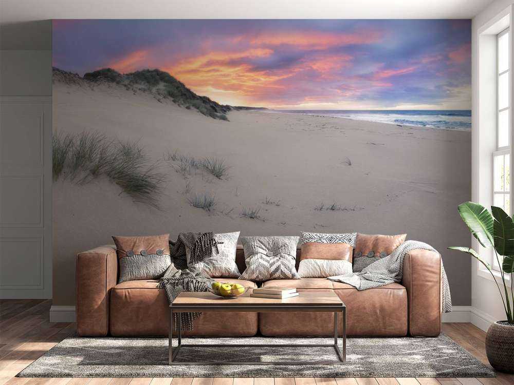 Solopgang over sandklitter