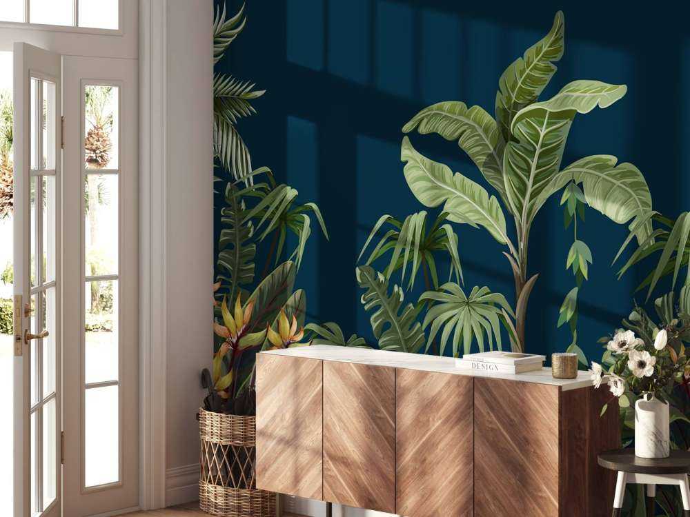 Jungleblomster og -træer