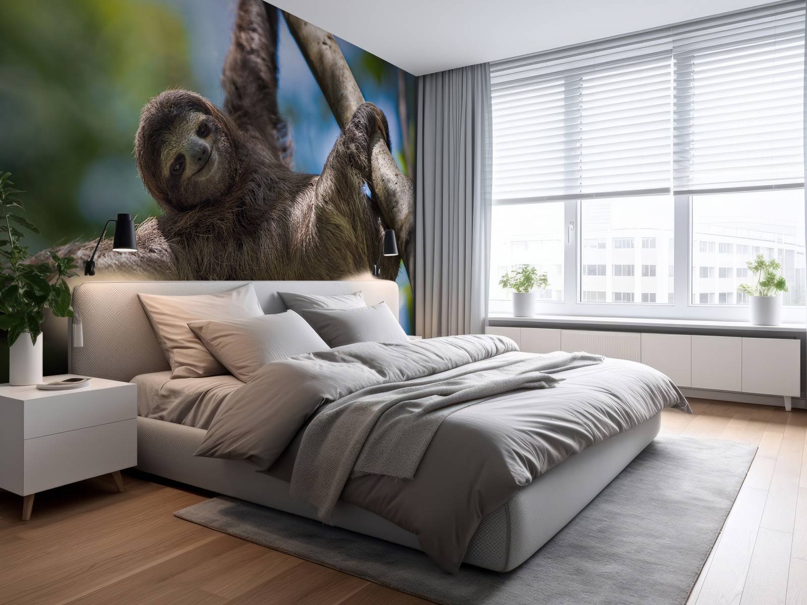 Fototapet - Munter dovendyr - Fototapet, image size:1600x1200