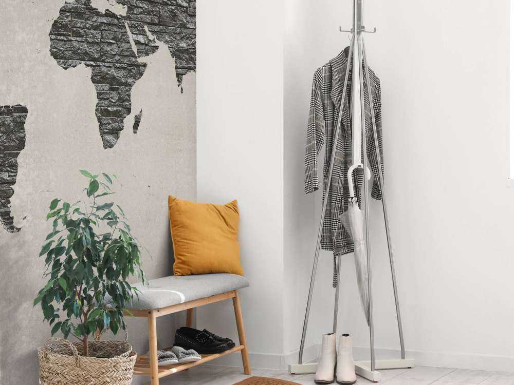 Världskarta mörka stenar