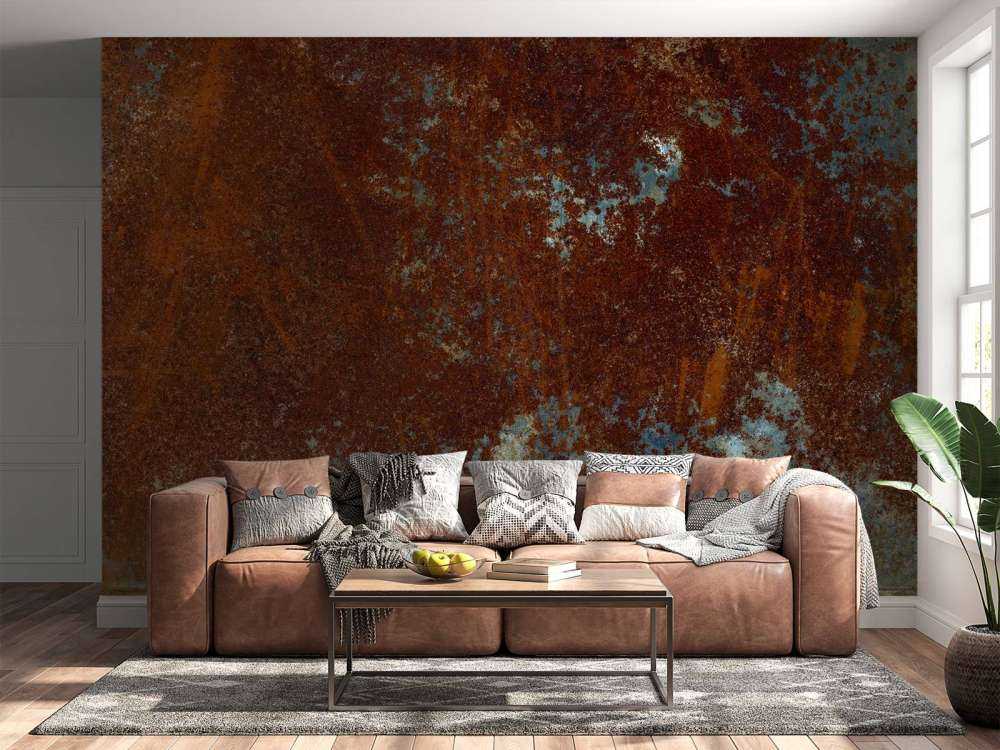 Rostig metallstruktur