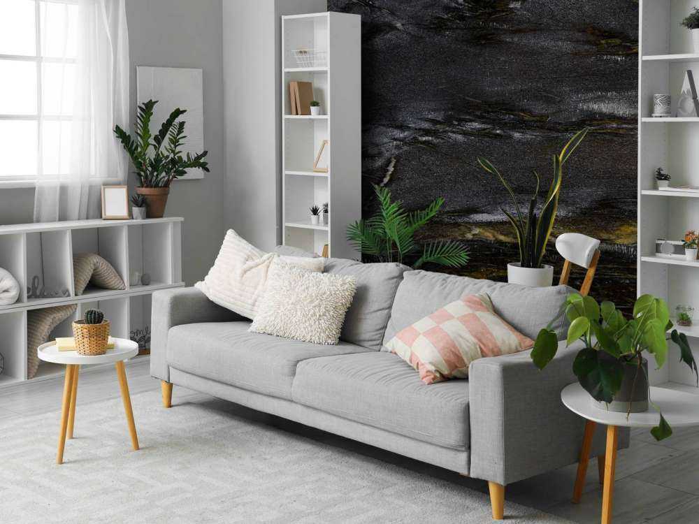 Mörk marmor med vackra linjer