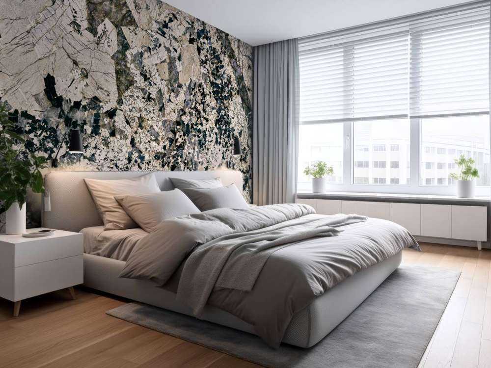 Marmor med blockstruktur