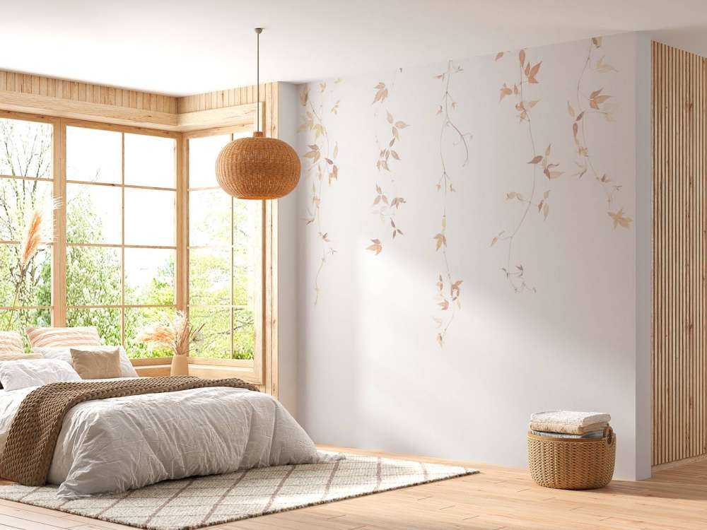 Ljus klematis vinstock