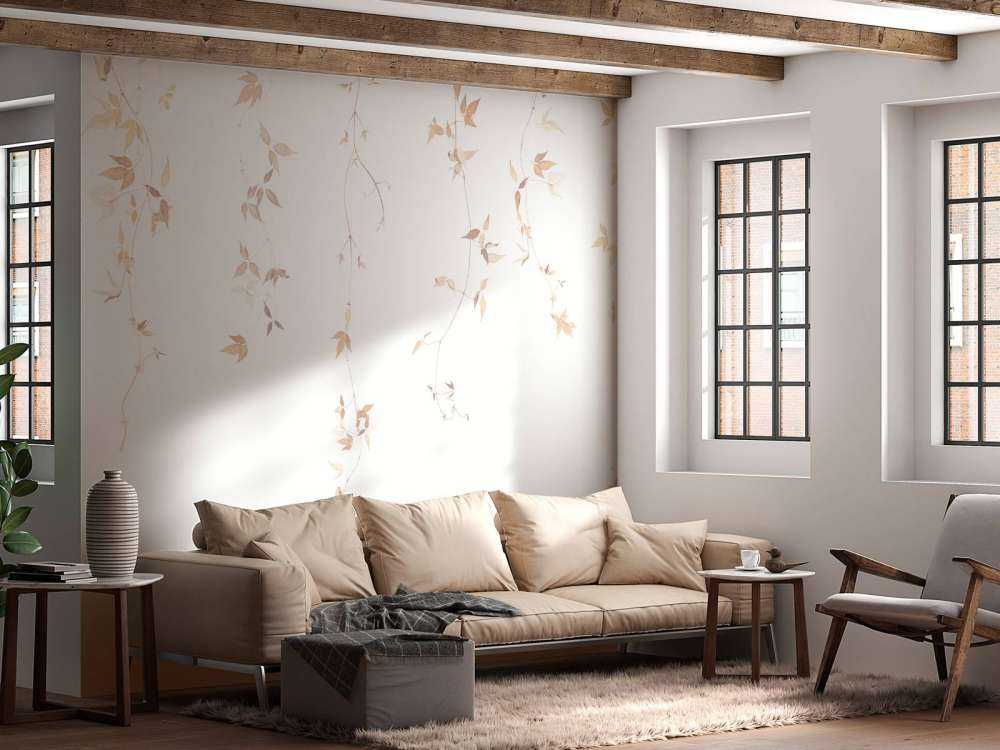 Ljus klematis vinstock