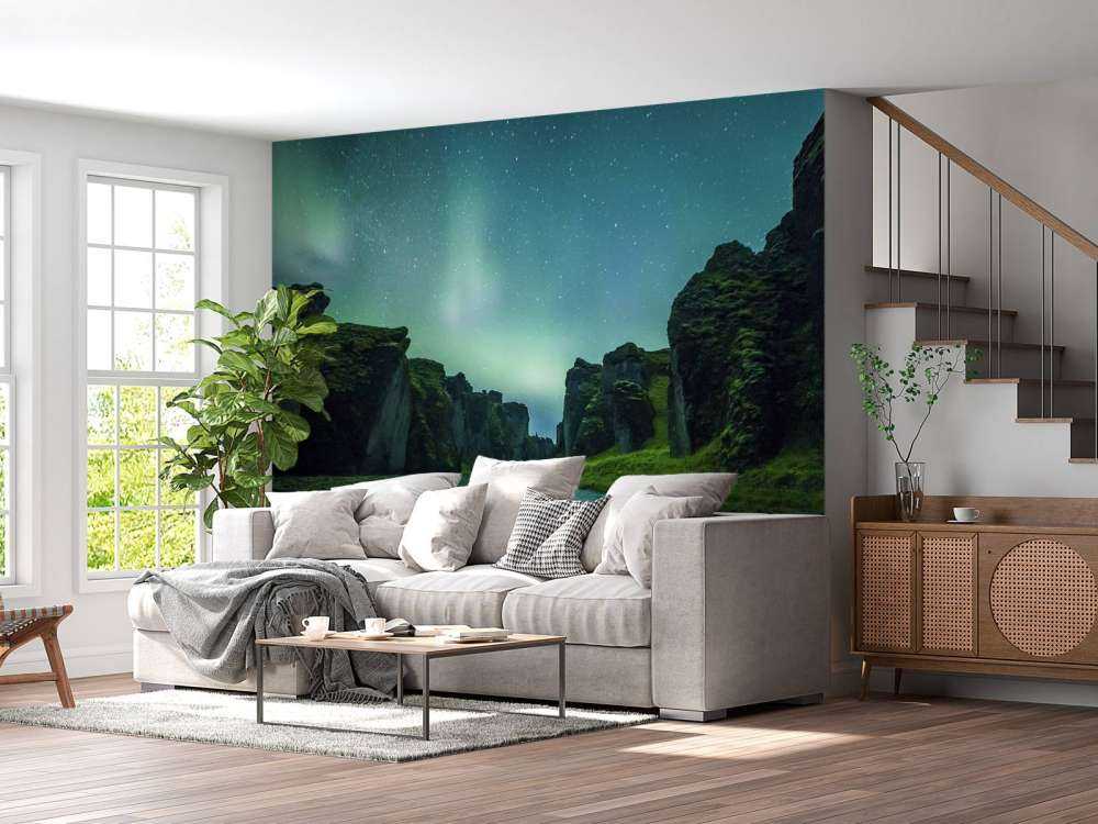 Norrsken ovanför bergen