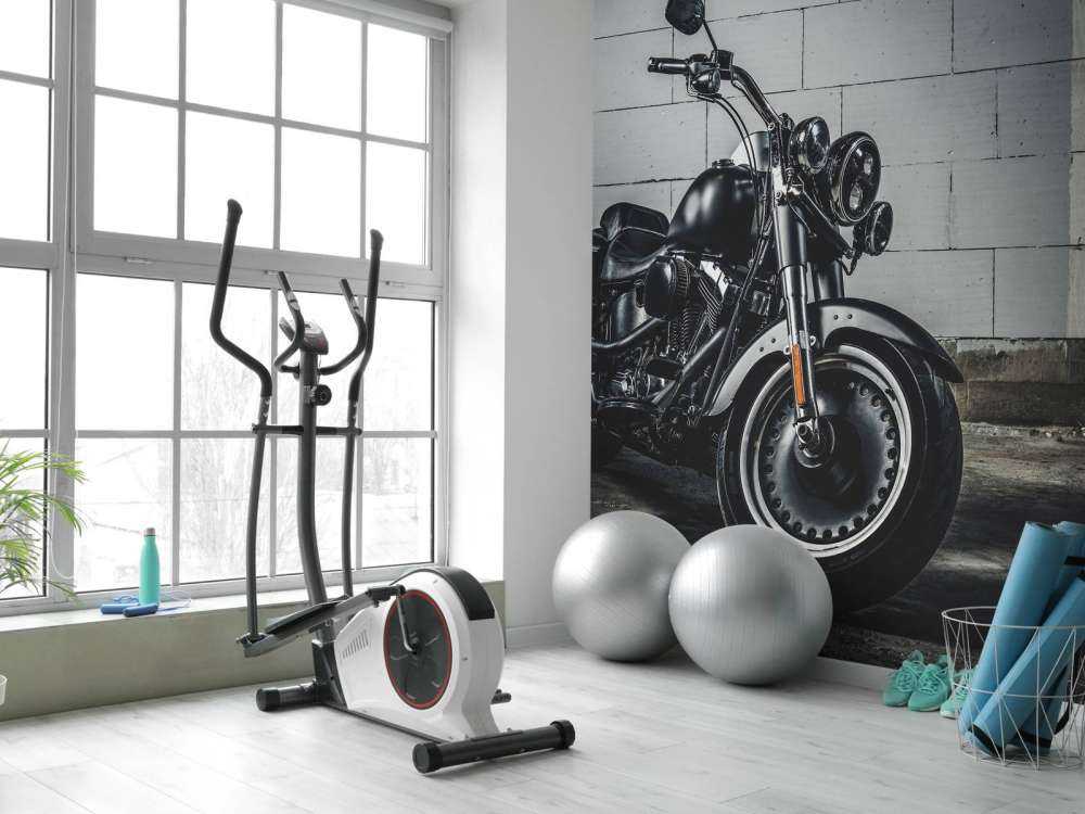 Vackert polerad motor