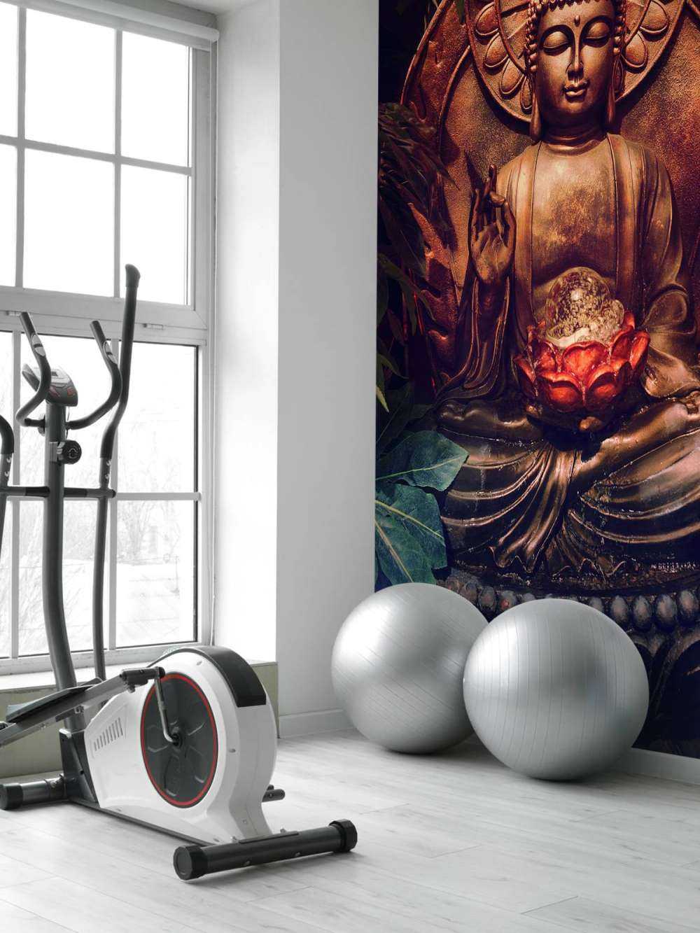 Buddha med löv