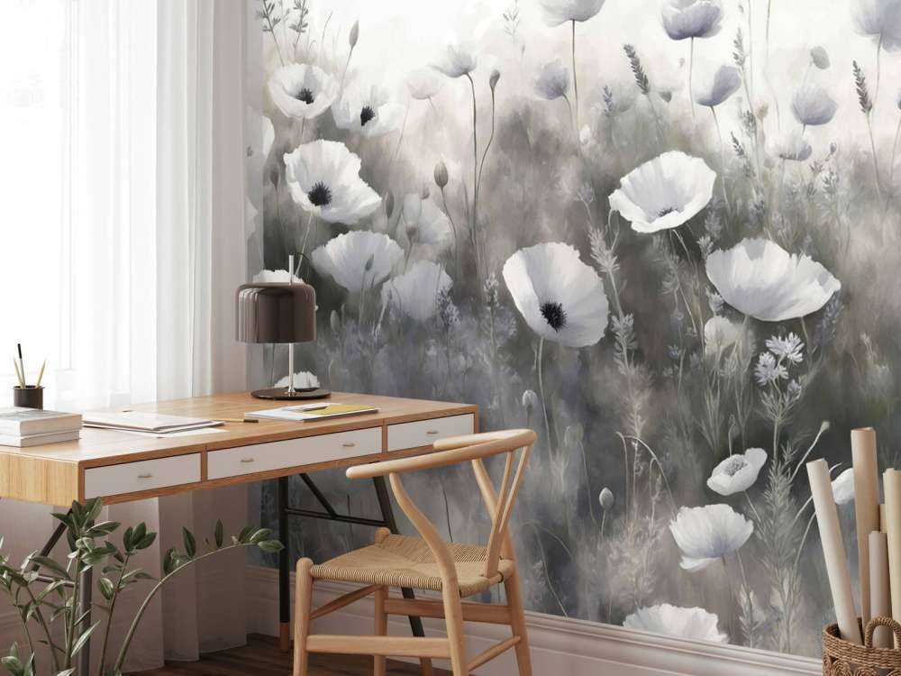 Vildblomsdans - grå