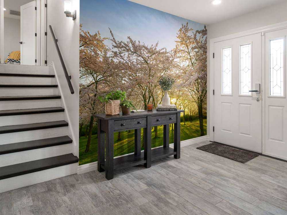 blommande blomningsträd