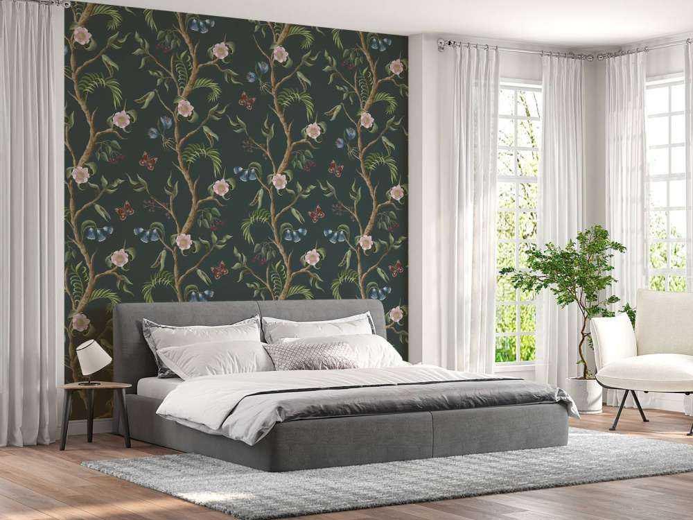 Mönster av blommande blommor