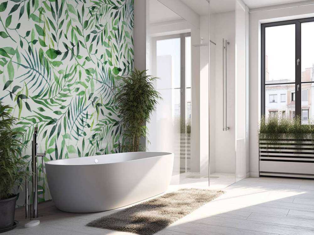 Gladlynt mönster, grönt