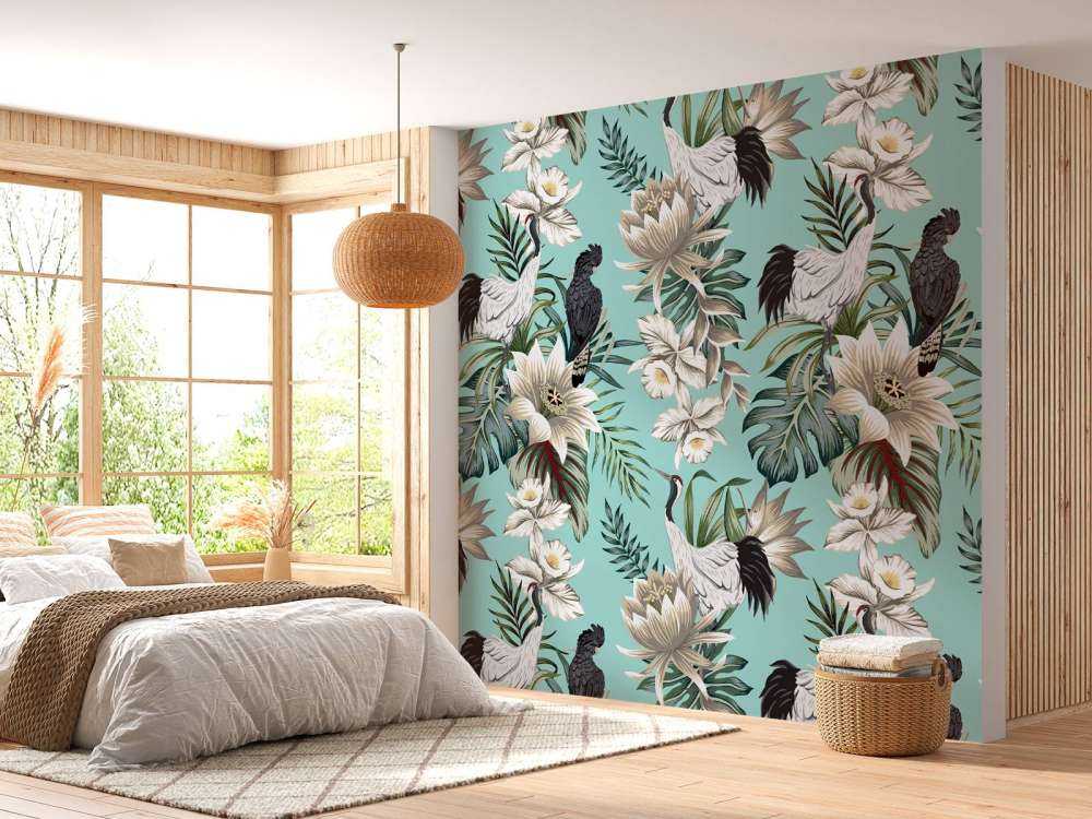 Tranor och papegojor