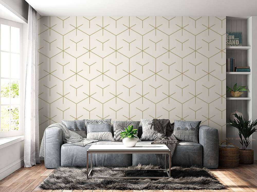 Geometriska sexhörningar, vita