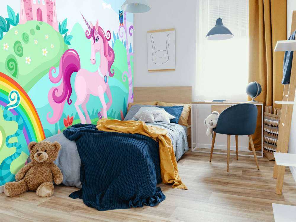 Unicorn på et slott