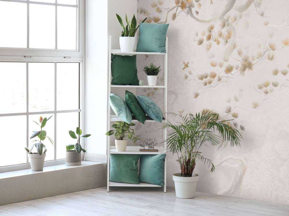 Blomstrende Tre Kunst - Beige