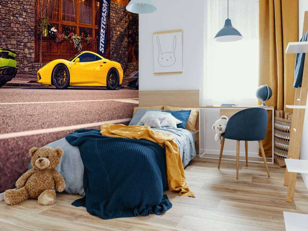 Eksklusive biler ved trehytte