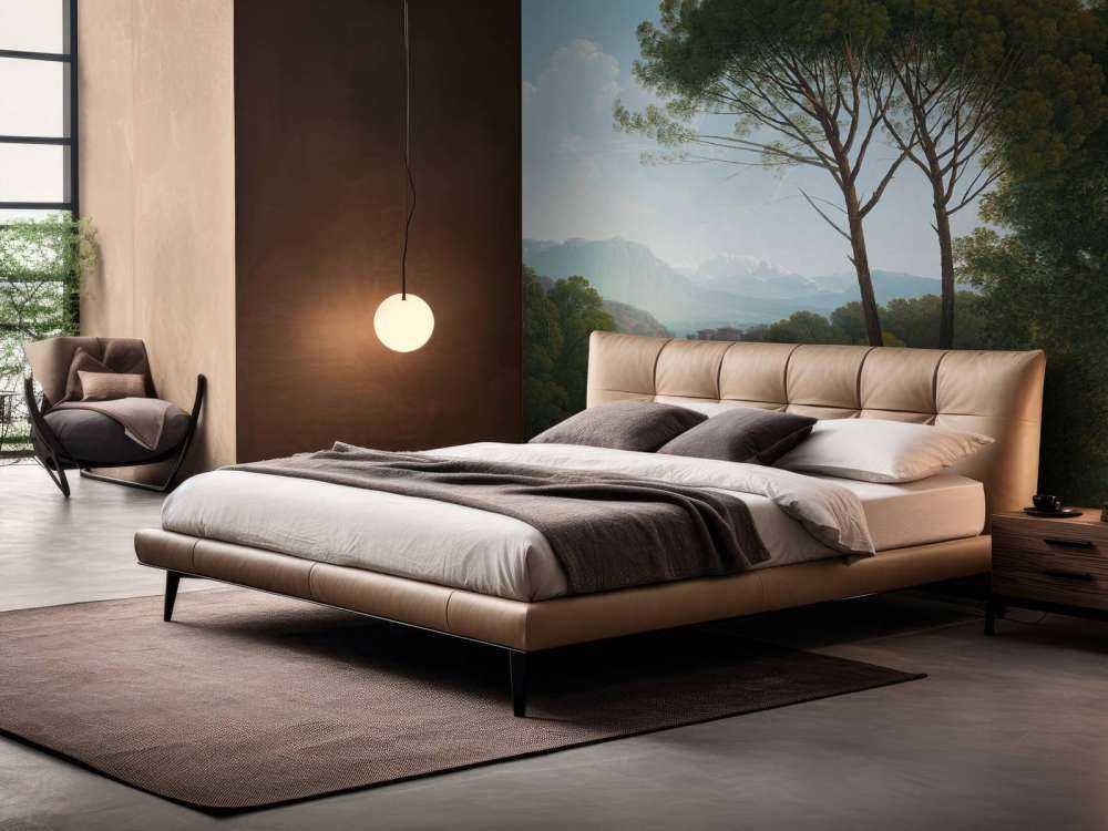 Italiensk landskapp med furutrær