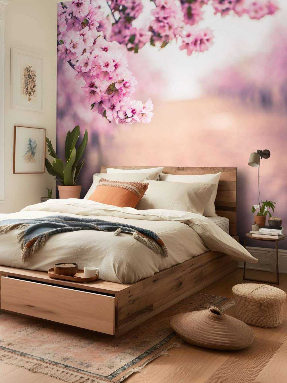 Lilla japanske blomster