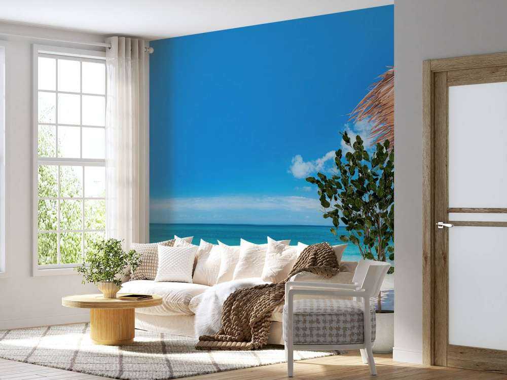 Solsenger på stranden