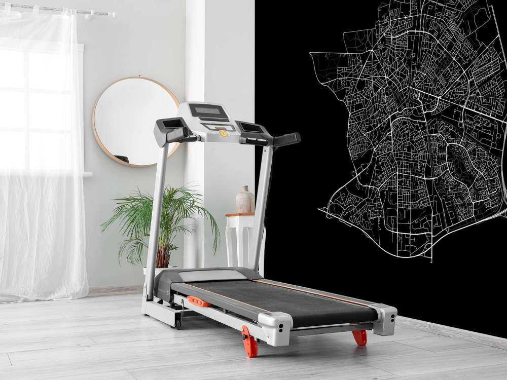 Kart over Apeldoorn, svart