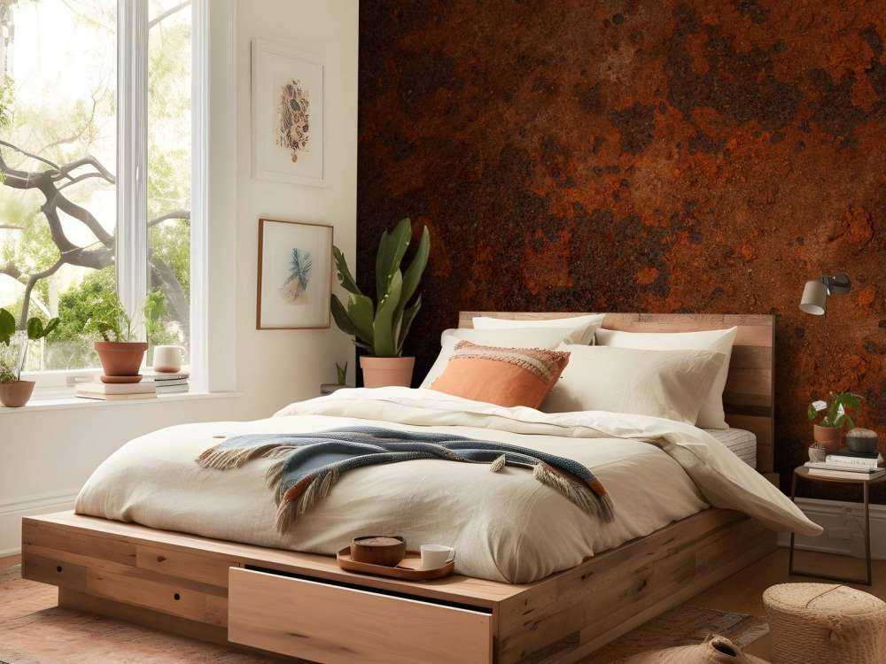 Structuur roestbruin