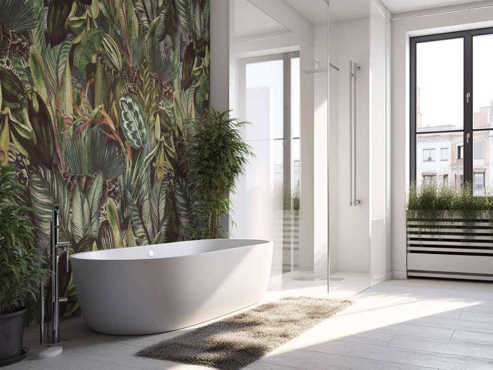 Leopard blant bladene
