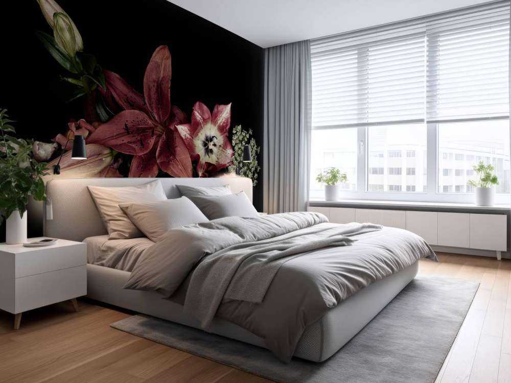 Kompositt fargerike blomster