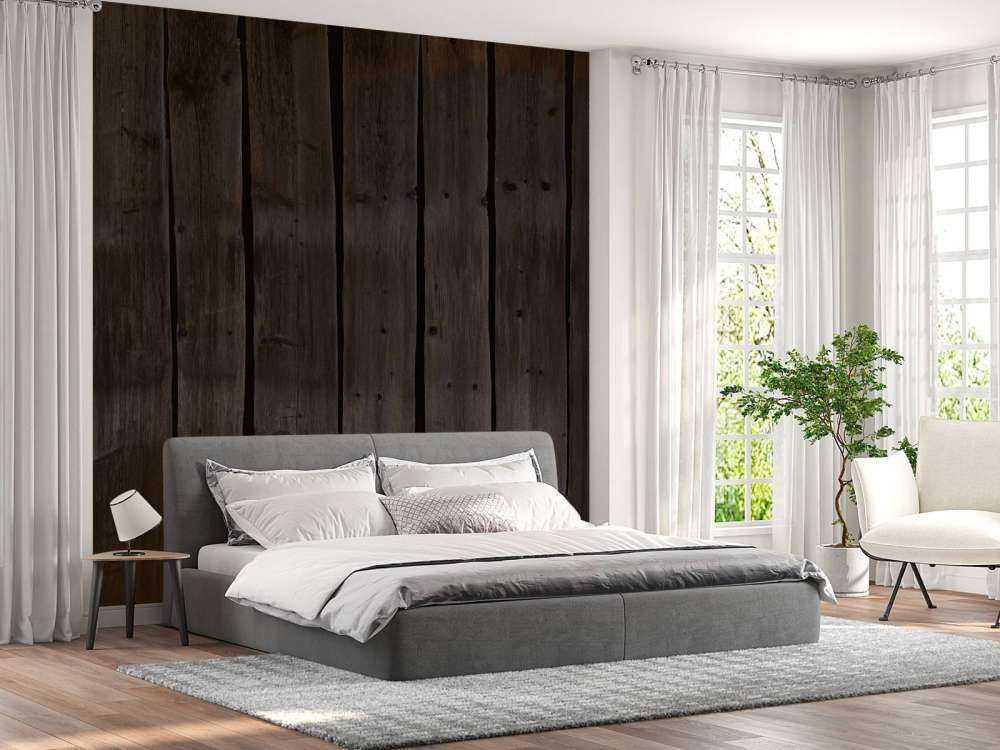 Lyst på mørkt treverk