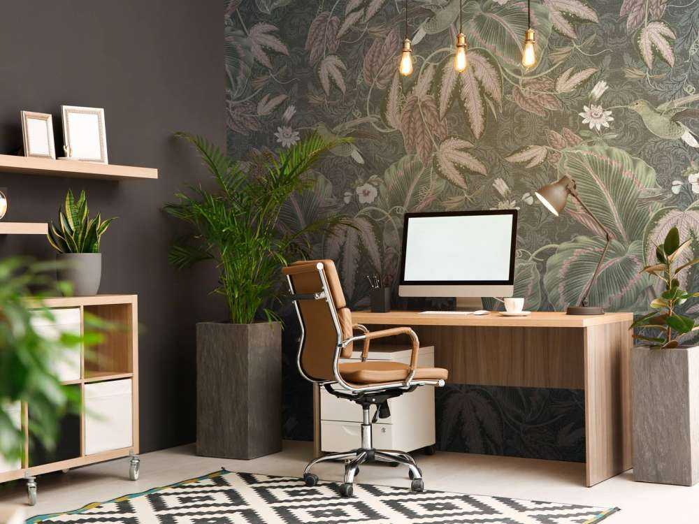 Tropiske paradisfugler - vintage grønn