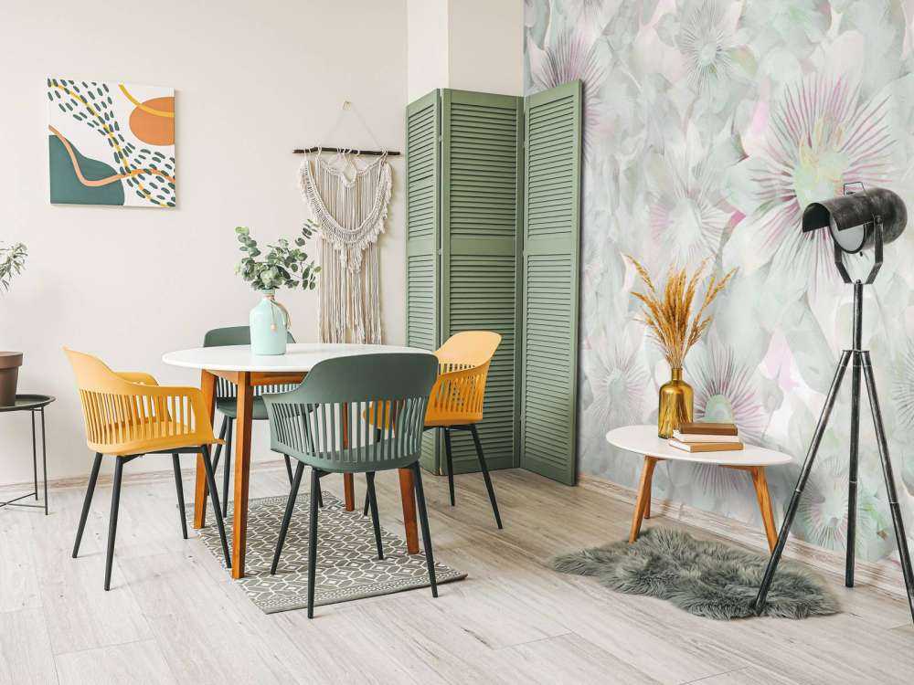 Botanisk akvarell eleganse pastellrosa