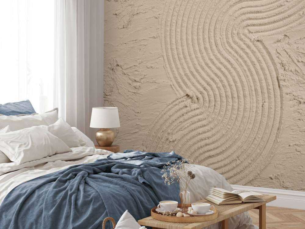 Organiske linjer og strukturer zoome inn taupe